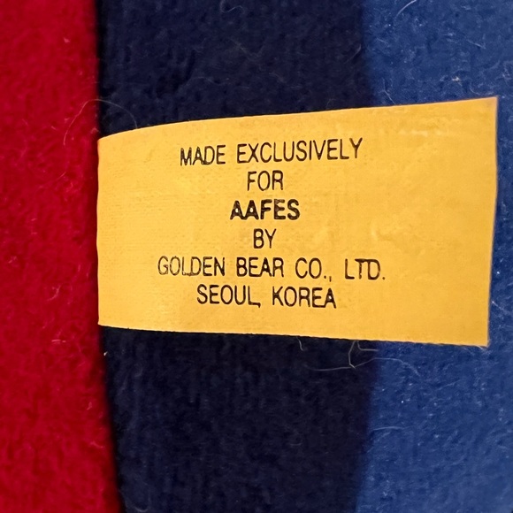 Vintage Soldier Teddy Bear Plush Stuffed Animal  AAFES Golden Bear Co Christmas - Picture 8 of 10